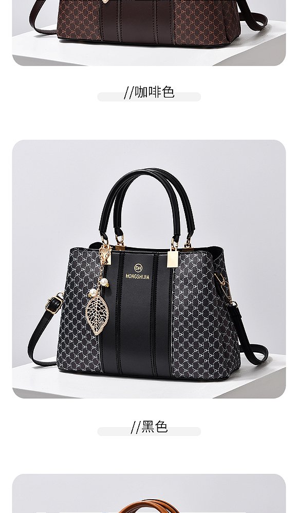 Bolsa feminina elegante de couro de alta qualidade, bolsa tote feminina com alça