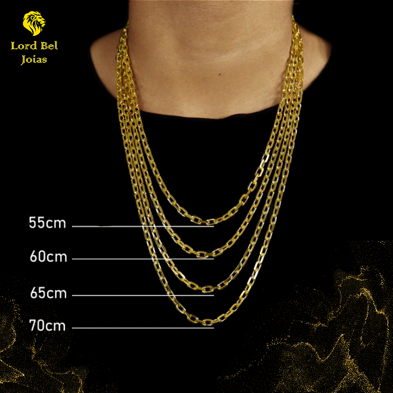 Kit Grumet Laminada 10mm Corrente + Pulseira - Joias de Moeda Antiga ® Garantia
