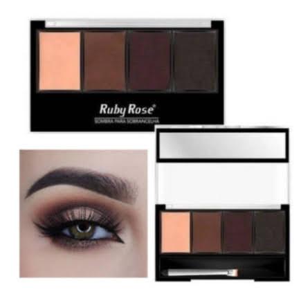Trio De Sombras Para Sobrancelhas Com Primer Ruby Rose