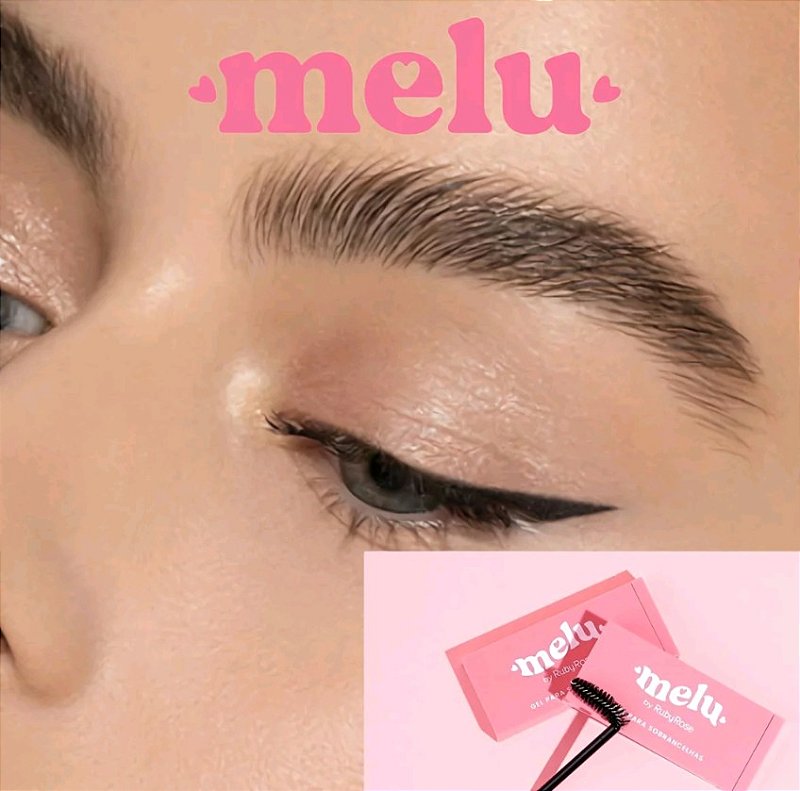 Gel para Sobrancelhas Melu by Ruby Rose Fixação Duradoura e Efeito Brow Lamination