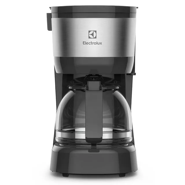 Cafeteira Elétrica Electrolux 15 Xícaras Efficient com Filtro Permanente Removível Cor Inox Preta (ECM10) 220v