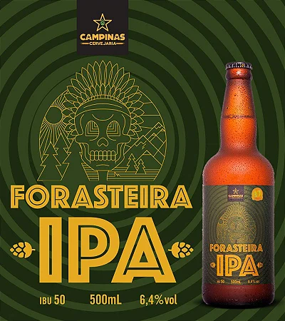 Cerveja Campinas Forasteira Ipa 500 ml