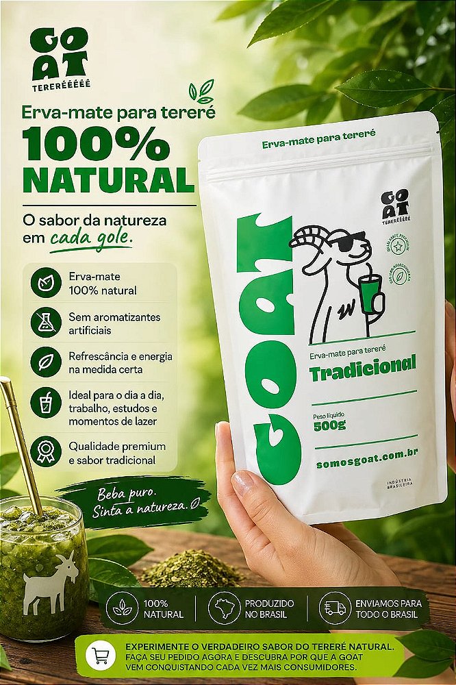 Erva Mate Para Tereré 500g 100% Natural - Tradicional