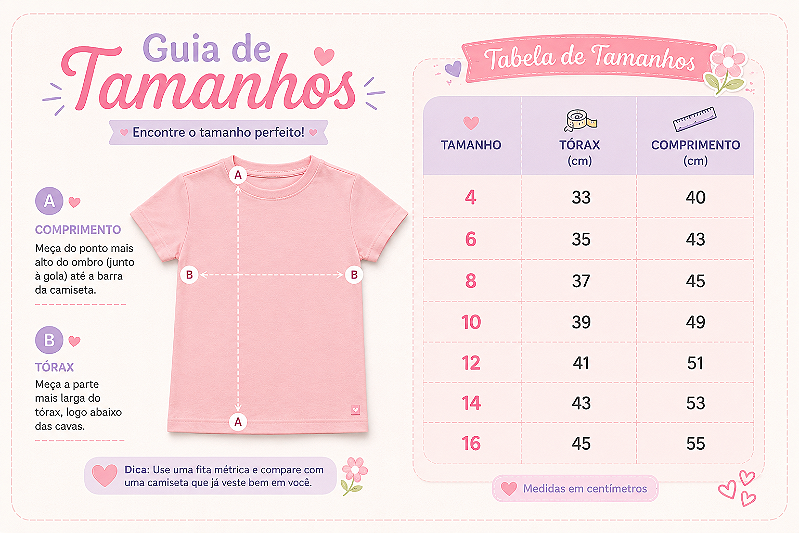 Camiseta Doll 100% Algodão