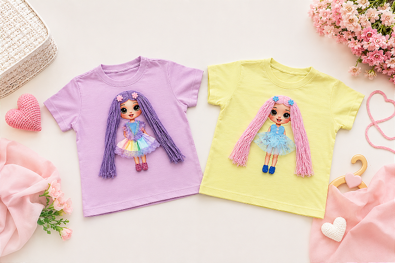 Camiseta Doll 100% Algodão