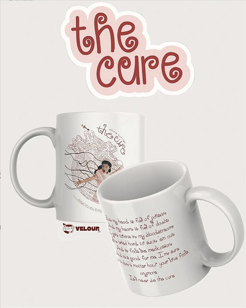 Caneca The Cure com Estampa Exclusiva