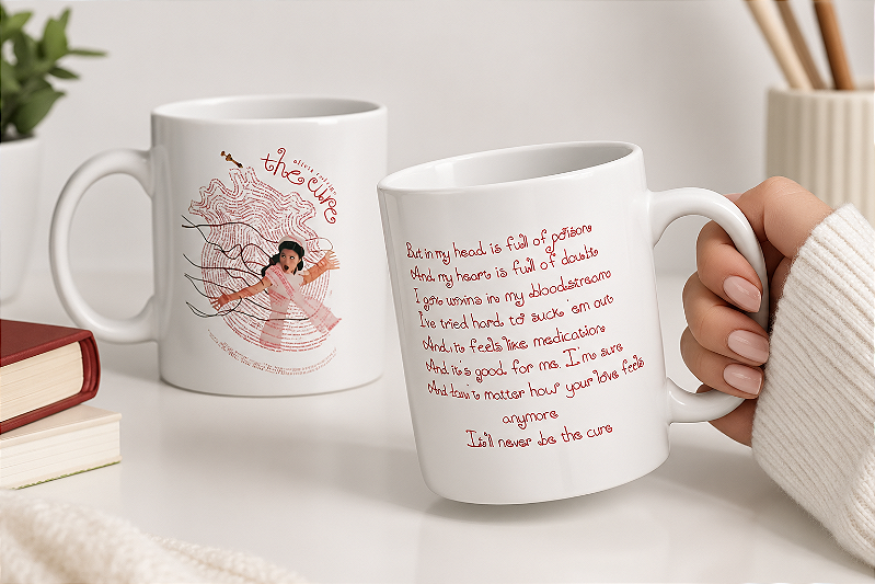 Caneca The Cure com Estampa Exclusiva
