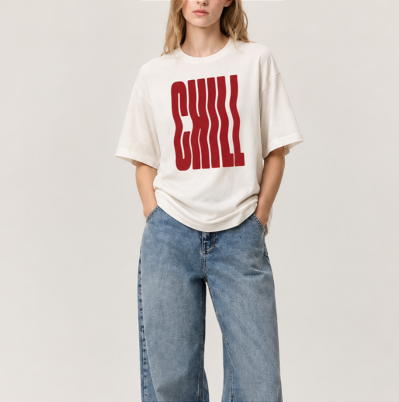 Camiseta Chill Básica Casual