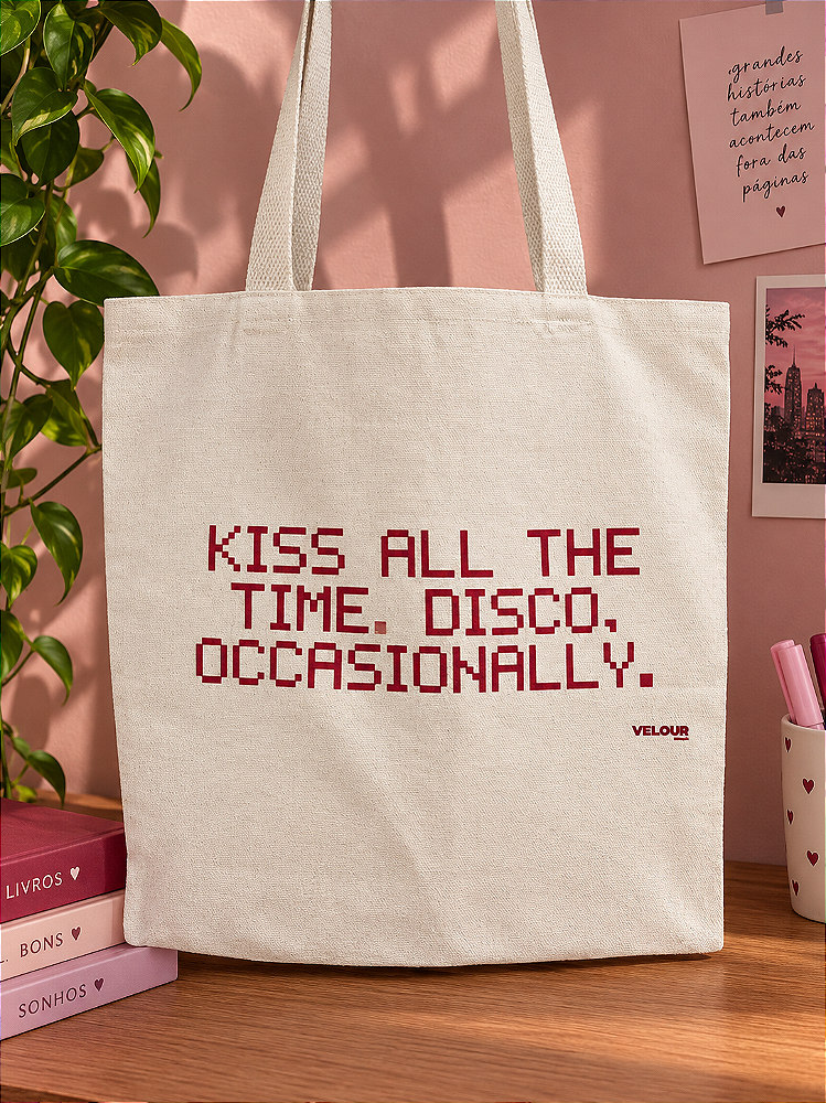 Ecobag Kiss all the time Velour & Co.