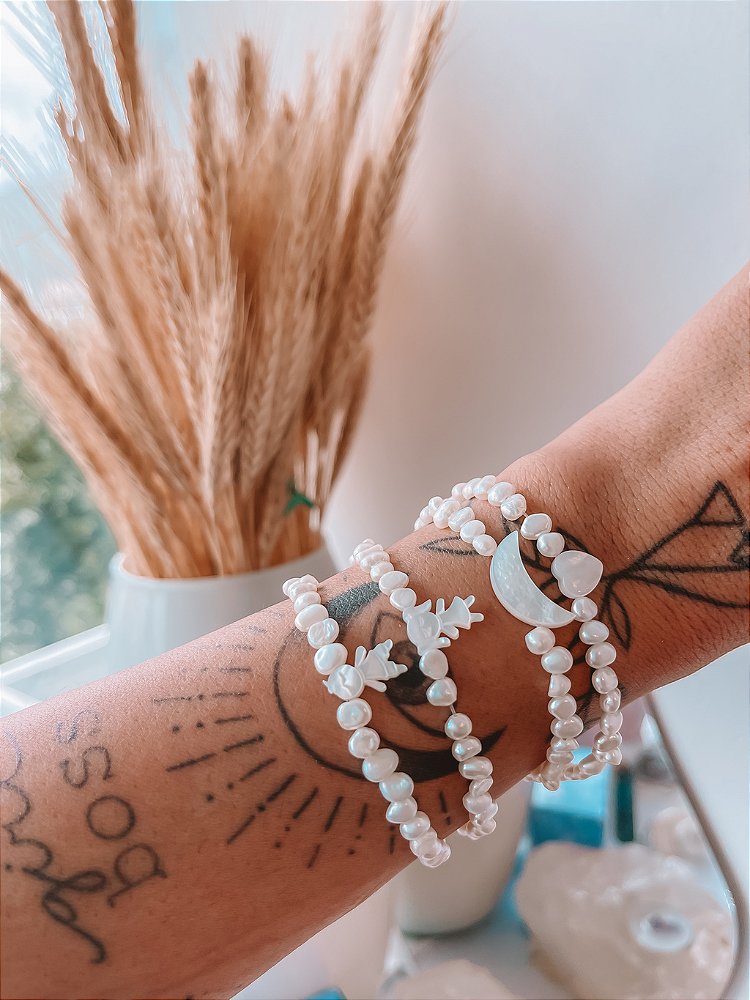 Pulseira My Pearl Prata 925(Lua)
