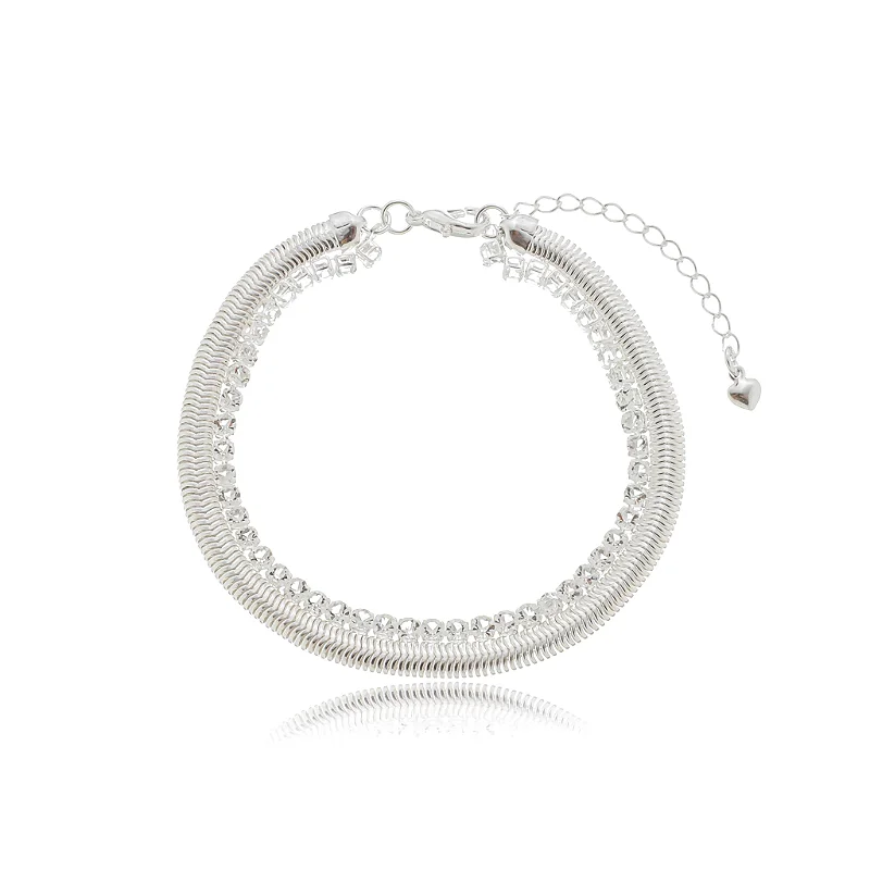 Pulseira Dupla Malha + Riviera