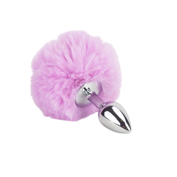 Plug Anal em Metal com Pompom - P