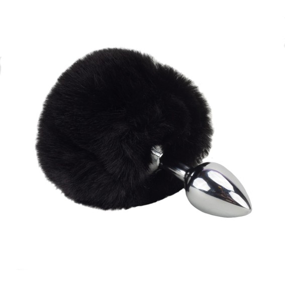 Plug Anal em Metal com Pompom - P