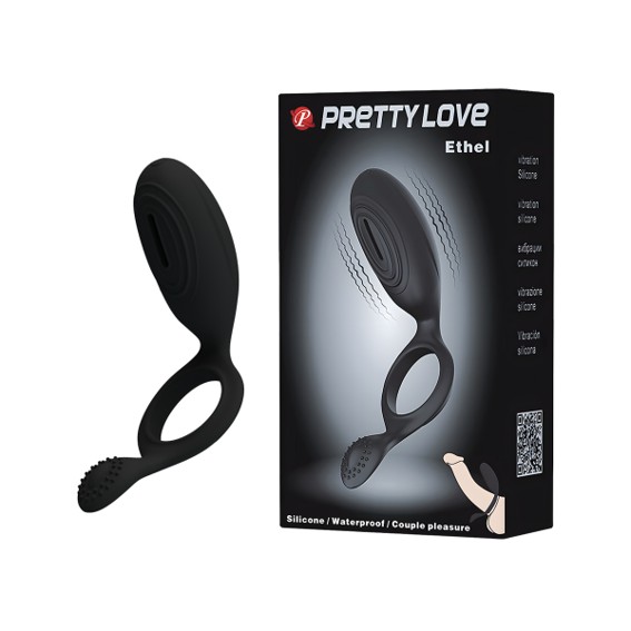 Anel Peniano com Estimulador de Clítoris e Vibração Única - Pretty Love Ethel
