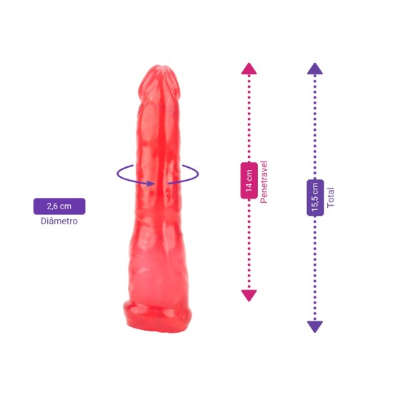 Prótese Realística em Jelly com Glande Definida