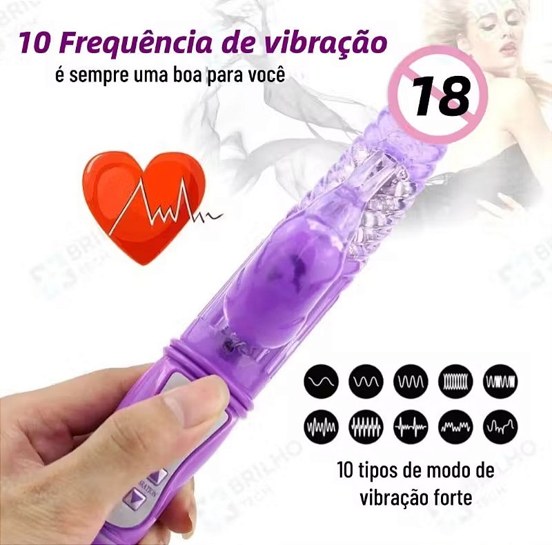 Vibrador Rotativo – Estimulador de Clitóris - Feminino