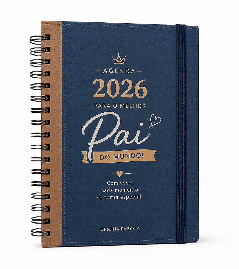 Agenda 2026 Dia dos Pais – Capa Personalizada