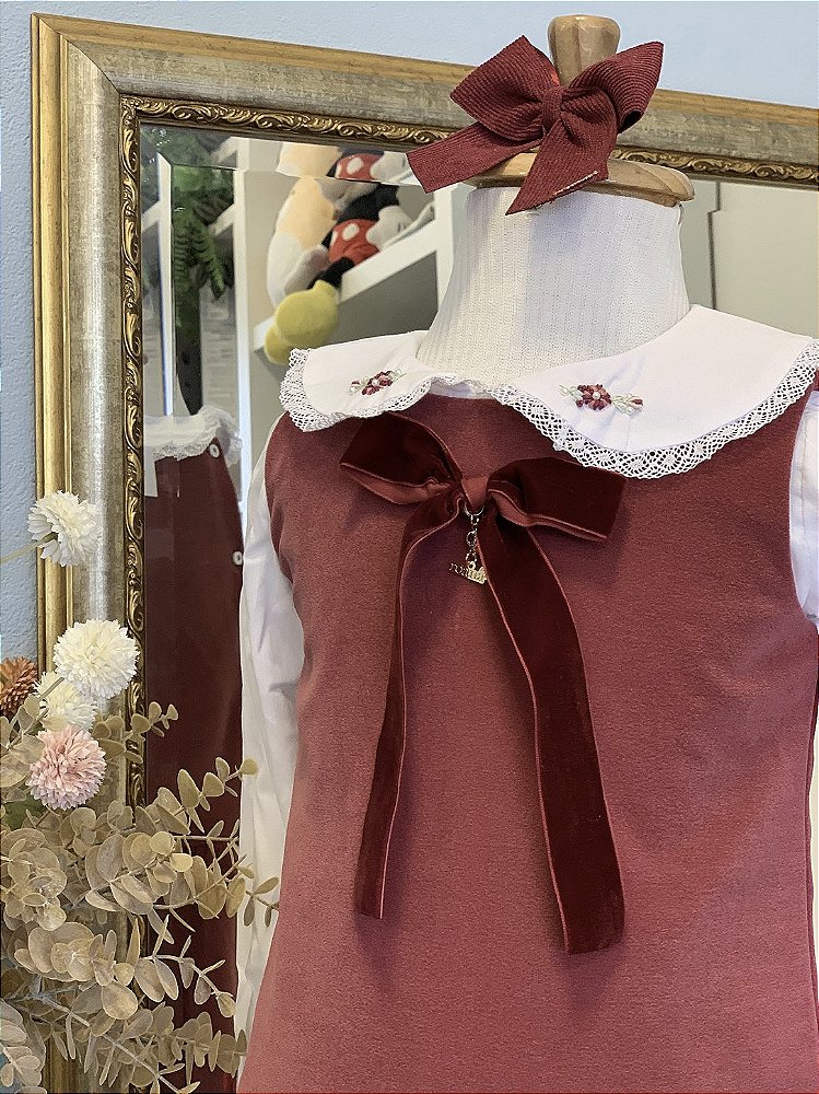 Vestido Marsala Roana