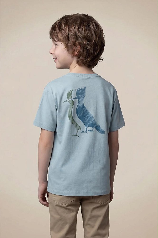 Camiseta Mini Reserva- Azul Estampa Pica Pau