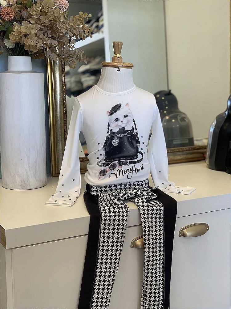 Conjunto ML e Calça Preta Infanti