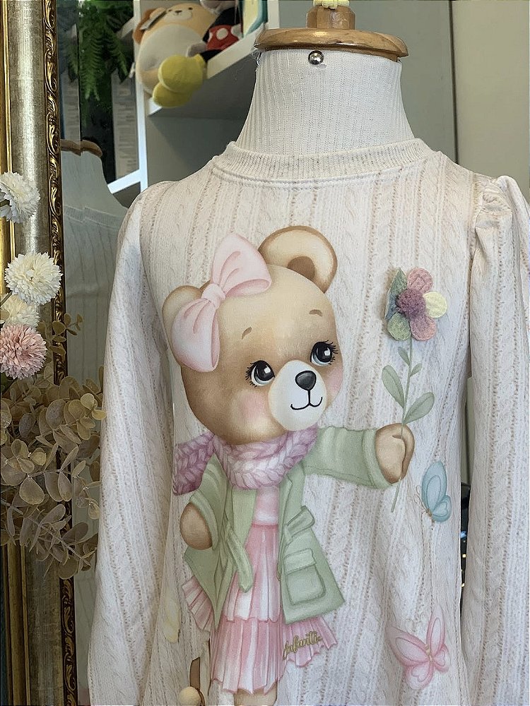 Vestido Molecotton Bege Infanti