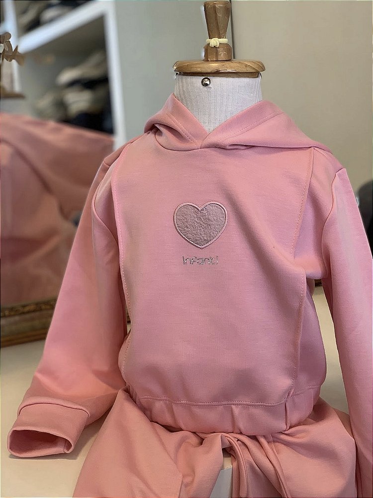 Conjunto Moletom Rosa Infanti