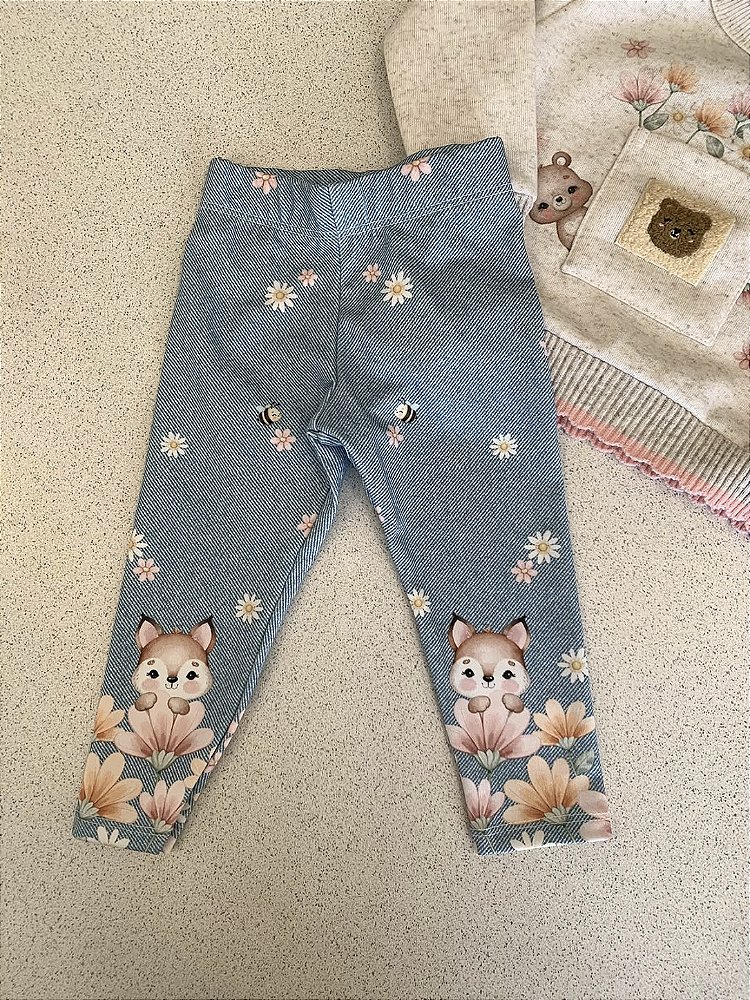 Moletom c/ Legging Bege Infanti