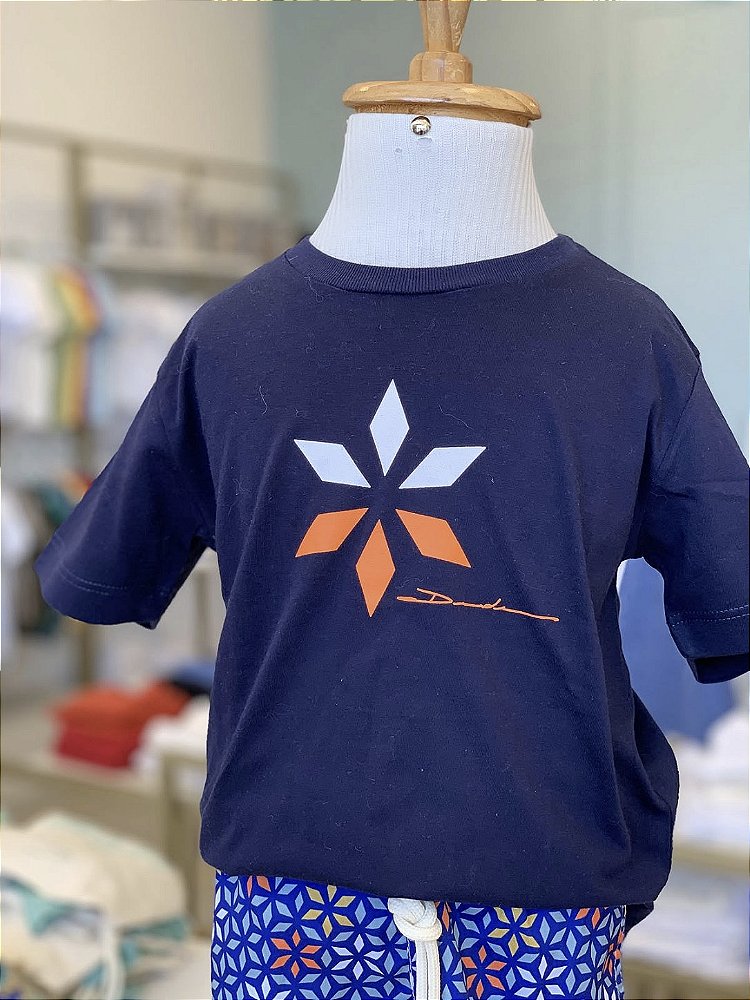 Conjunto Camiseta Marinho e Short de Tactel Dudes