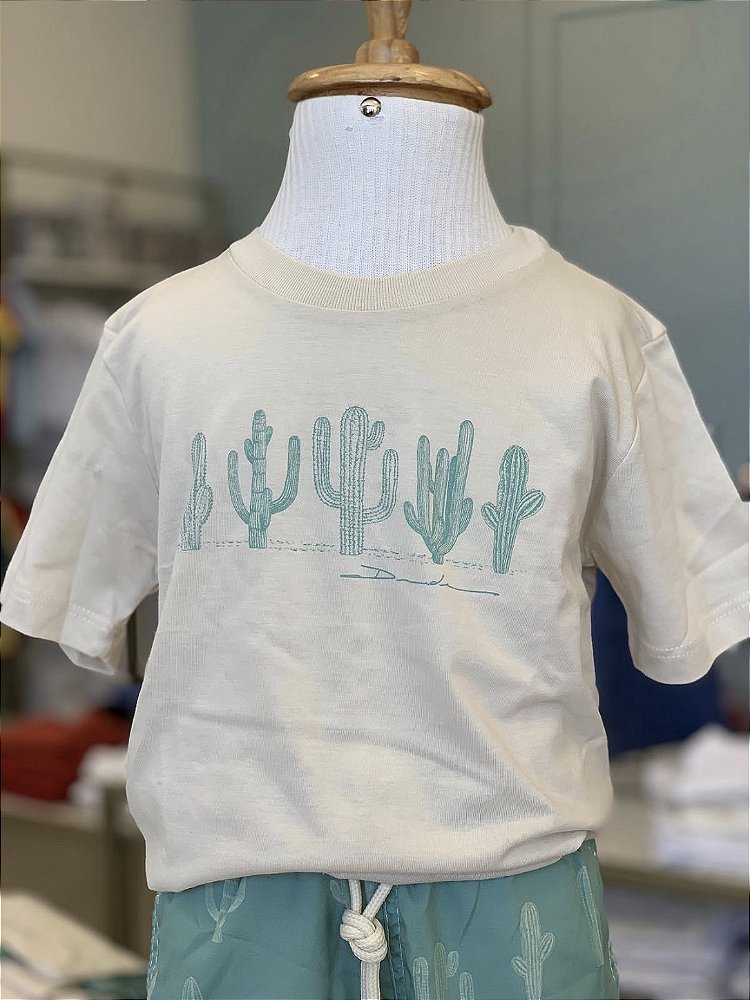 Conjunto Camiseta e Short Cacto Tactel Dudes