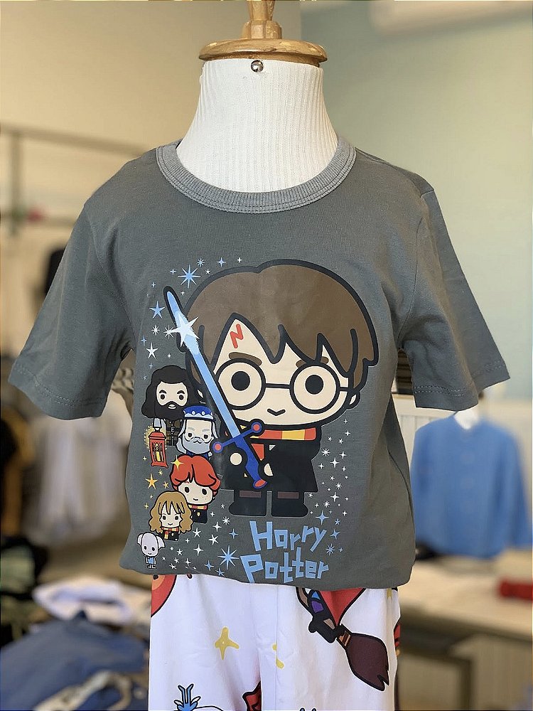 Pijama MC Grafite Harry Potter Masculino Veggi