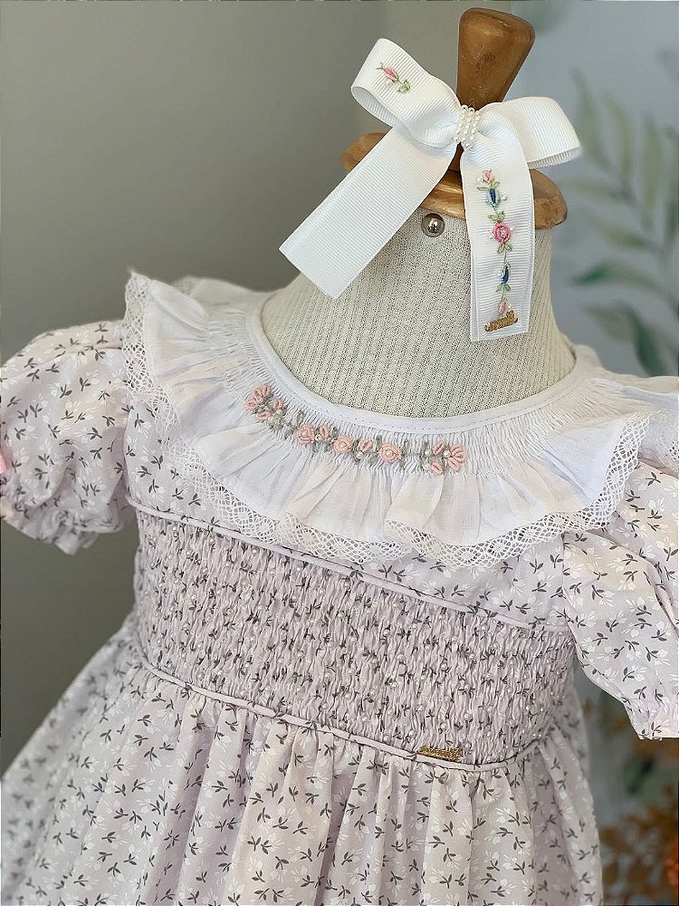 Vestido Flores Rosa Roana