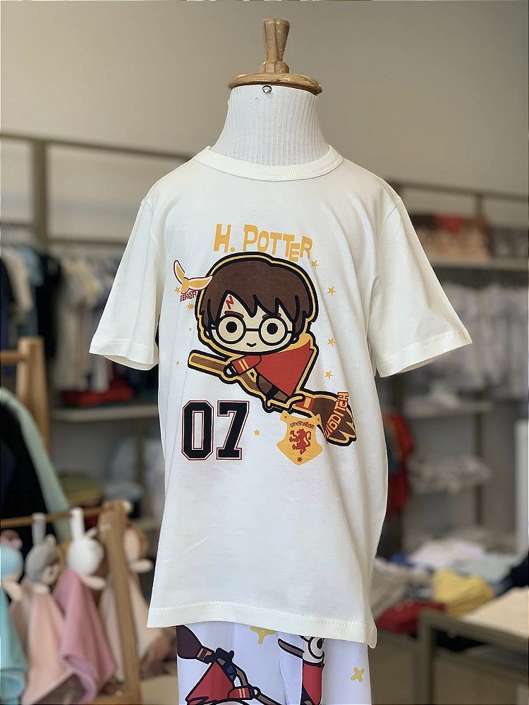 Pijama c/ Calça Harry Potter Masculino Veggi