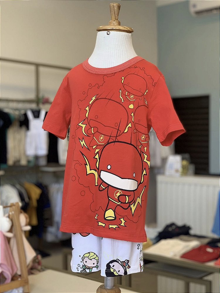 Pijama MC Vermelho Flash Maculino Veggi