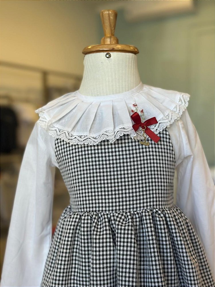 Vestido Preto e Branco Roana