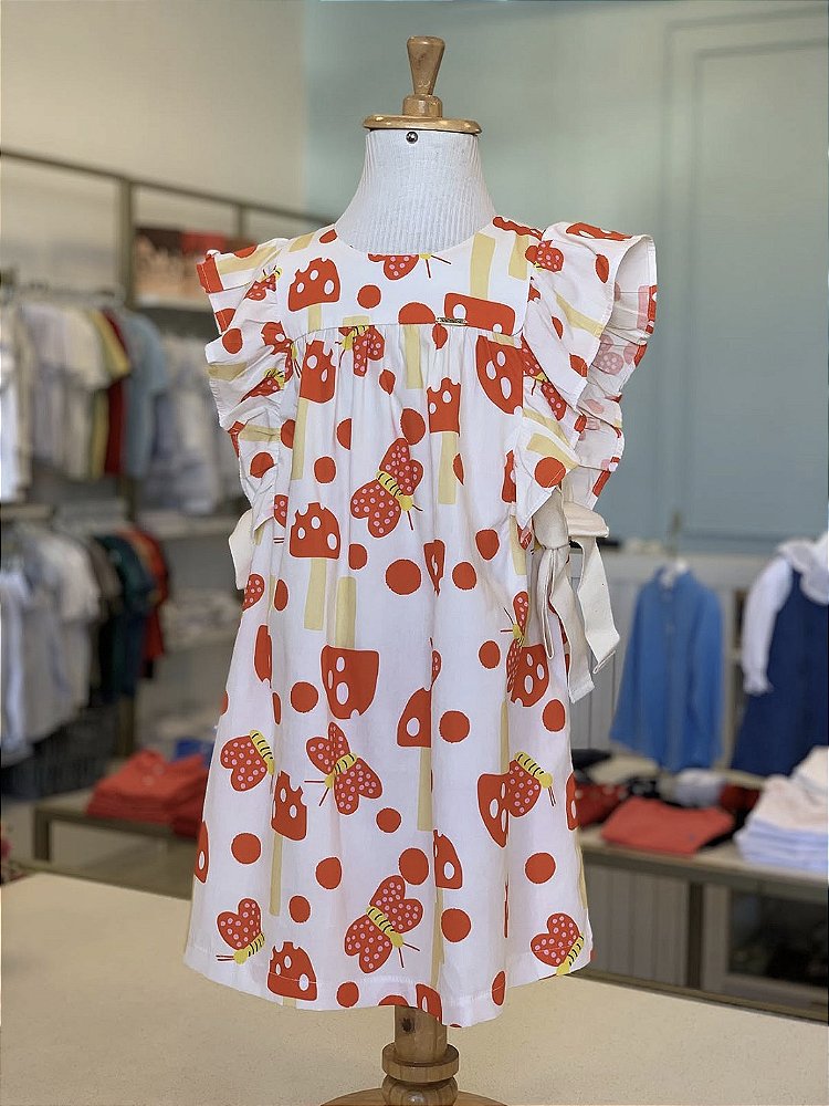 Vestido Babados Cogumelos Antonita