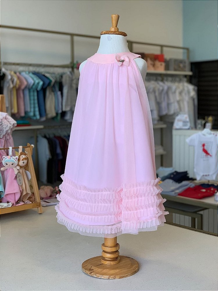 Vestido Alca Rosa Claro Infanti