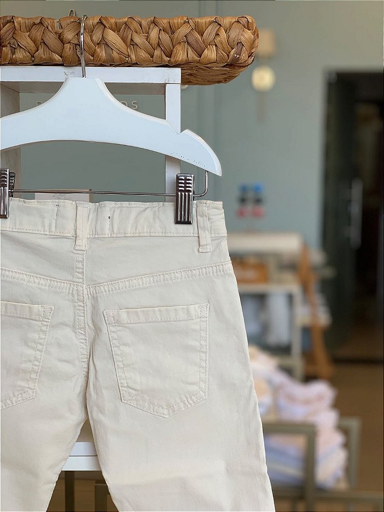 Calça Sarja Chino Areia Dudes