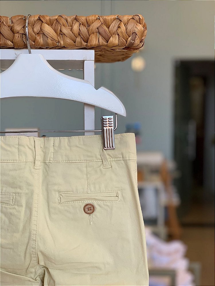 Calça Sarja Chino Areia Dudes