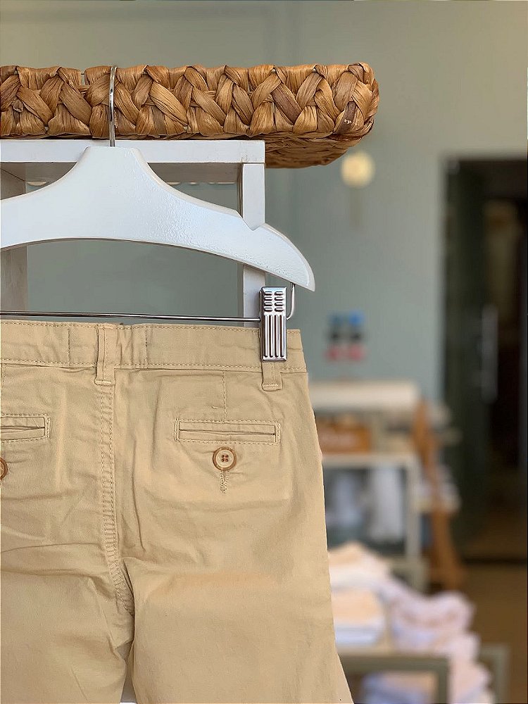 Calça Sarja Chino Bege Dudes