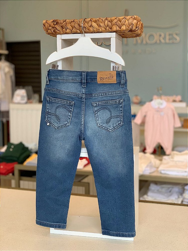 Calça Mini Jeans Slim Moletom Prainha TP Reserva