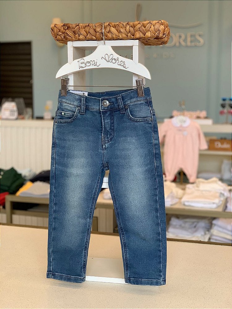 Calça Mini Jeans Slim Moletom Prainha TP Reserva