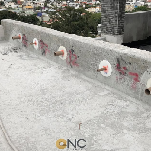 Flanges Para Grauteamento Horizontal De Tubos De 25mm - Manta Asfaltica