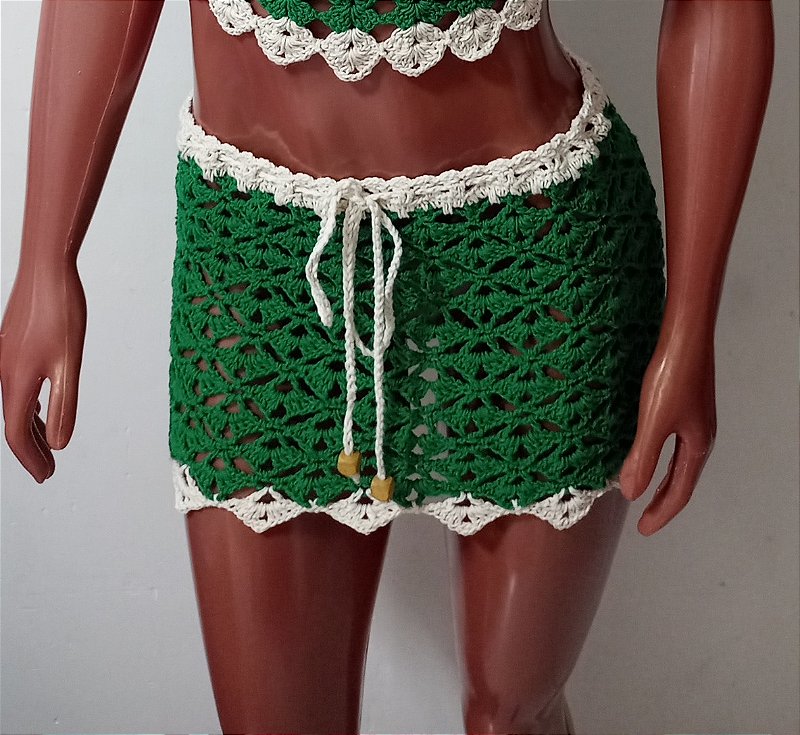 Saia Saída de Praia Verde com Cru M