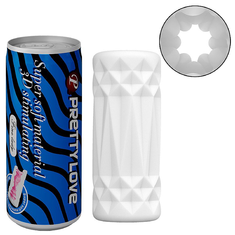 Masturbador Masculino Discreto Formato de Lata Super Soft 2 Pretty Love