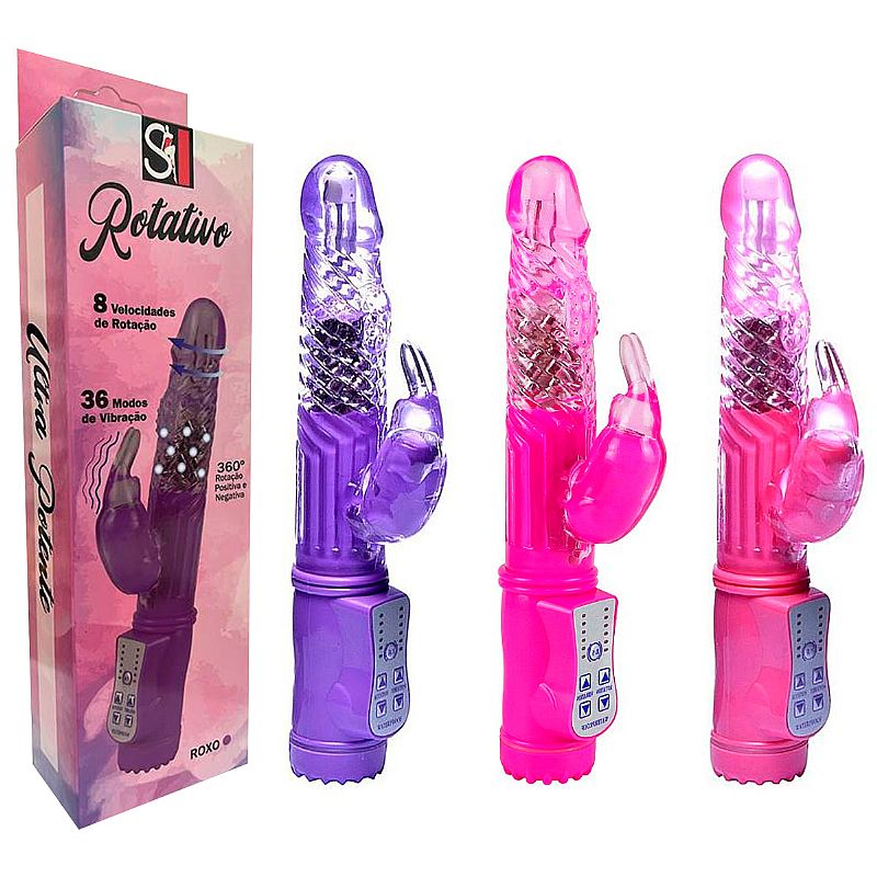 Vibrador Jack Rabbit Rotativo 8 Funções de Rotação e 36 de Vibração