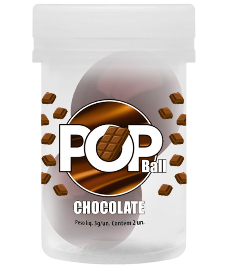 Bolinha Lubrificante Beijável Pop Ball Sensual Love Vários Sabores