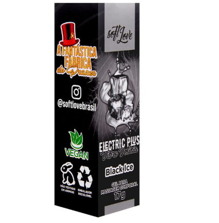 Gel Excitante Electric Plus Vibro Delícia Black Ice 17g Soft Love