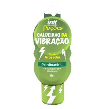 Gel Excitante Vibratório Caldeirão da Vibração Groselha 15g Intt Poções