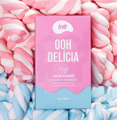 Gel de Massagem Beijável Ooh Delícia Calda Picante Marshmallow 11g Intt