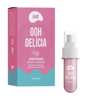 Gel de Massagem Beijável Ooh Delícia Calda Picante Marshmallow 11g Intt
